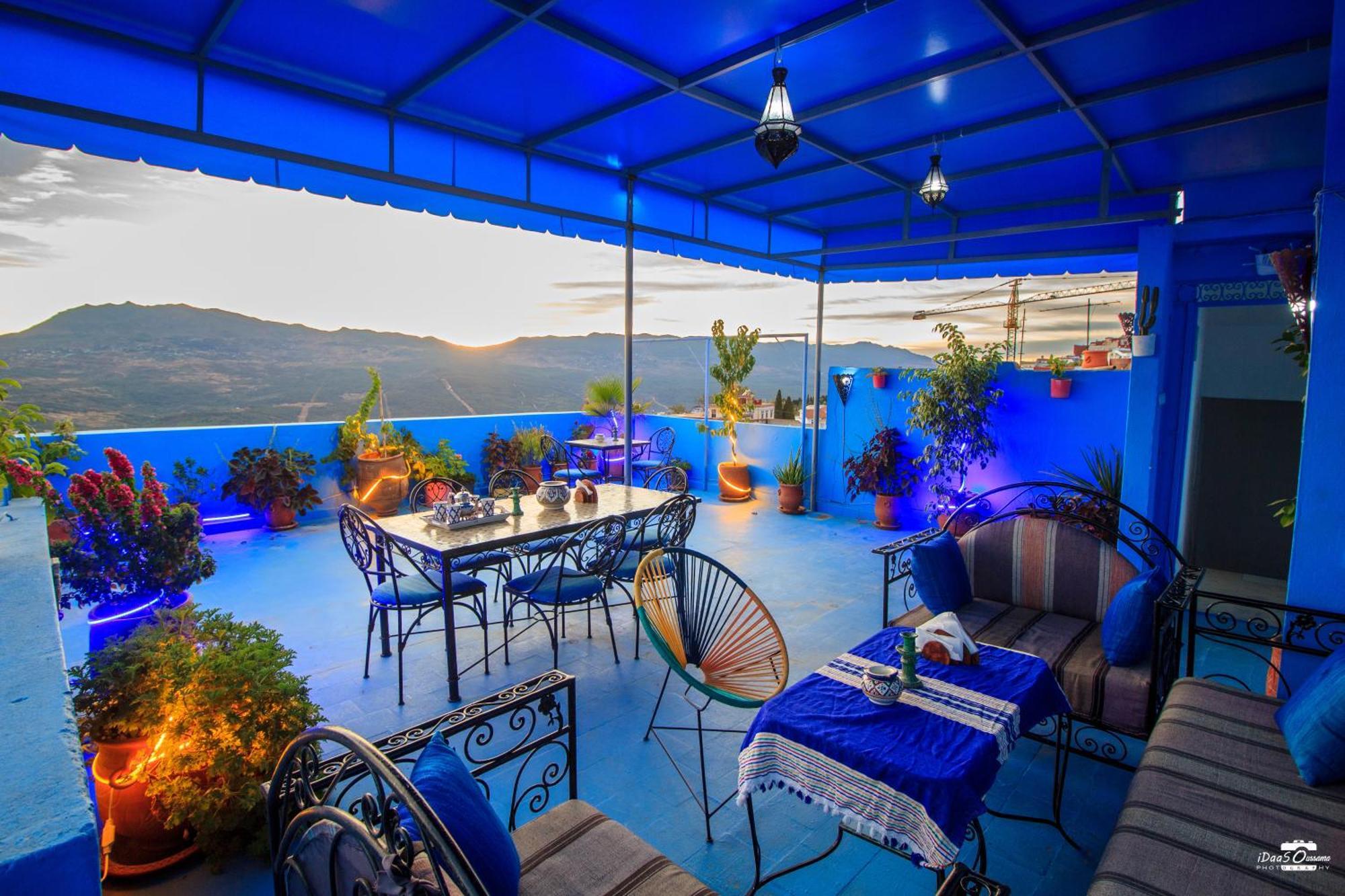 Casa Voyager 'Secret Garden Terrace' Lägenhet Chefchaouen Exteriör bild