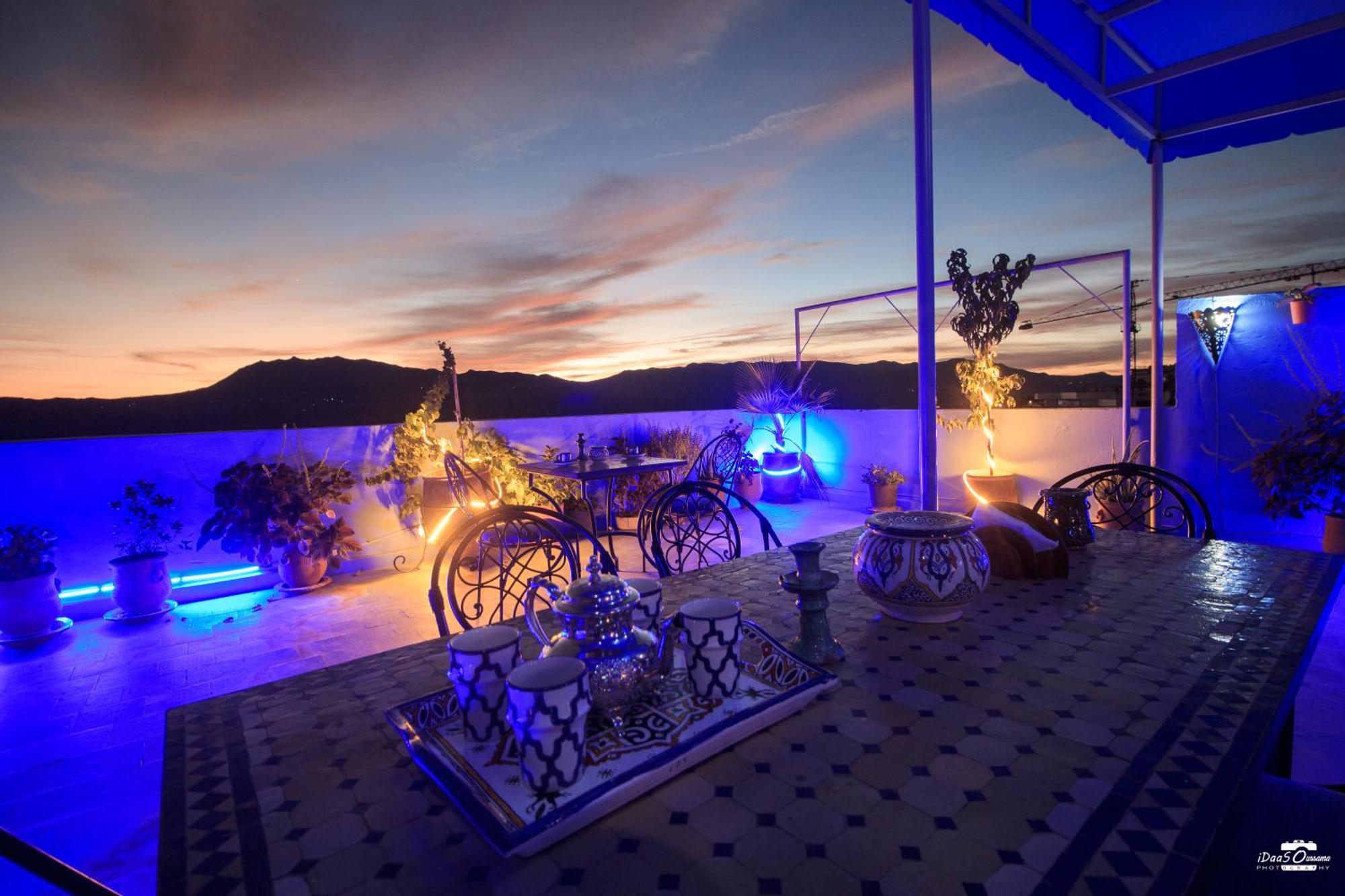 Casa Voyager 'Secret Garden Terrace' Lägenhet Chefchaouen Exteriör bild