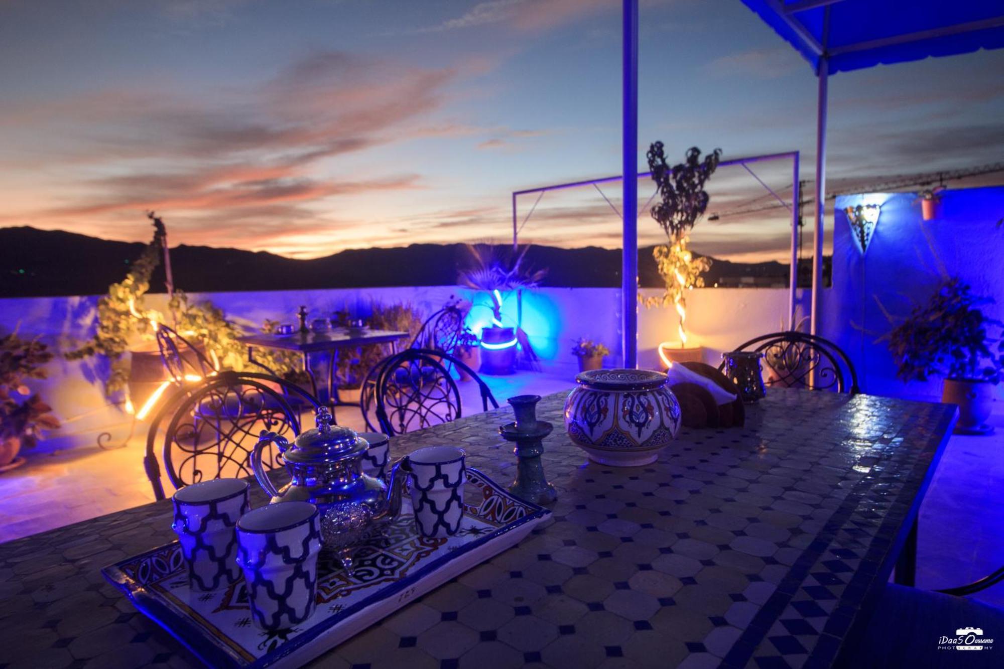 Casa Voyager 'Secret Garden Terrace' Lägenhet Chefchaouen Exteriör bild
